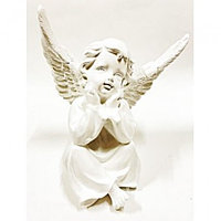 Статуэтка ангел кирилл бел 21см, арт.лсм-132