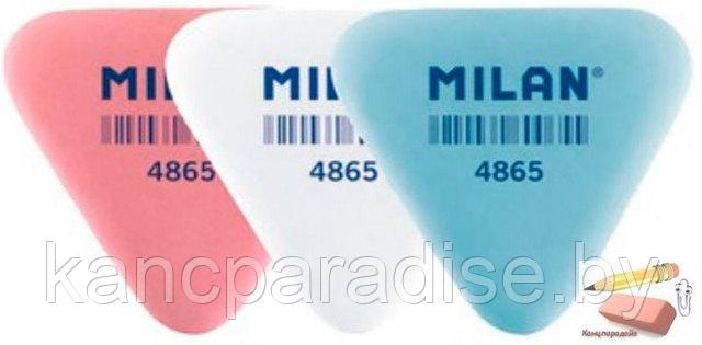Ластик Milan 4865, 36х33х6 мм., треугольный, синтетический каучук, ассорти