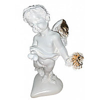 Статуэтка ангел амурчик бел/зол22 см. арт.кл-1596