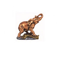 Статуэтка слон на подставке малый бронза цветной 16х19 см, арт.лс-1604