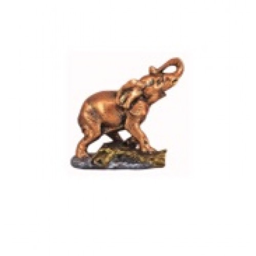 Статуэтка слон на подставке малый бронза цветной 16х19 см, арт.лс-1604 - фото 1 - id-p170628980
