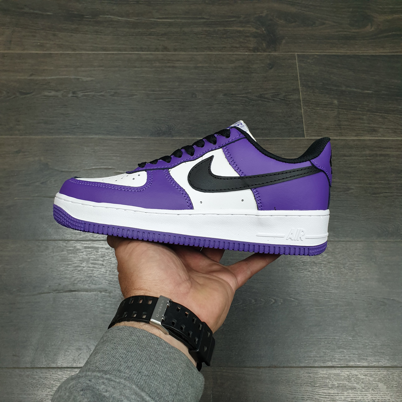 Кроссовки Wmns Nike Air Force 1 '07 3 Purple White Black - фото 1 - id-p178615913