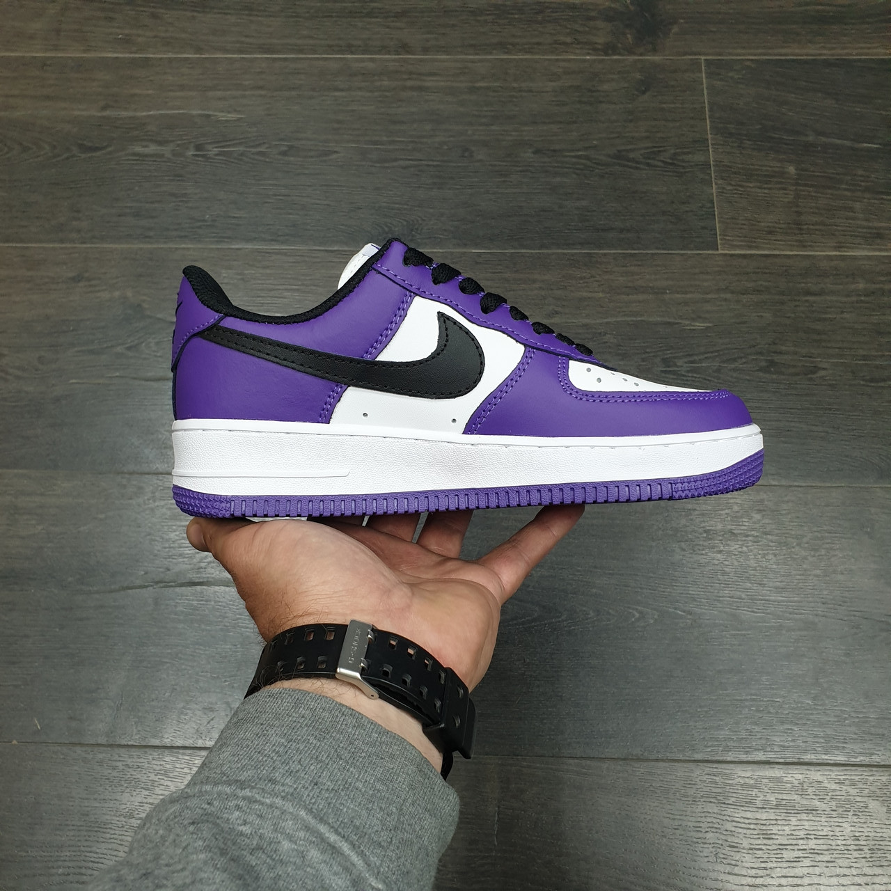 Кроссовки Wmns Nike Air Force 1 '07 3 Purple White Black - фото 5 - id-p178615913