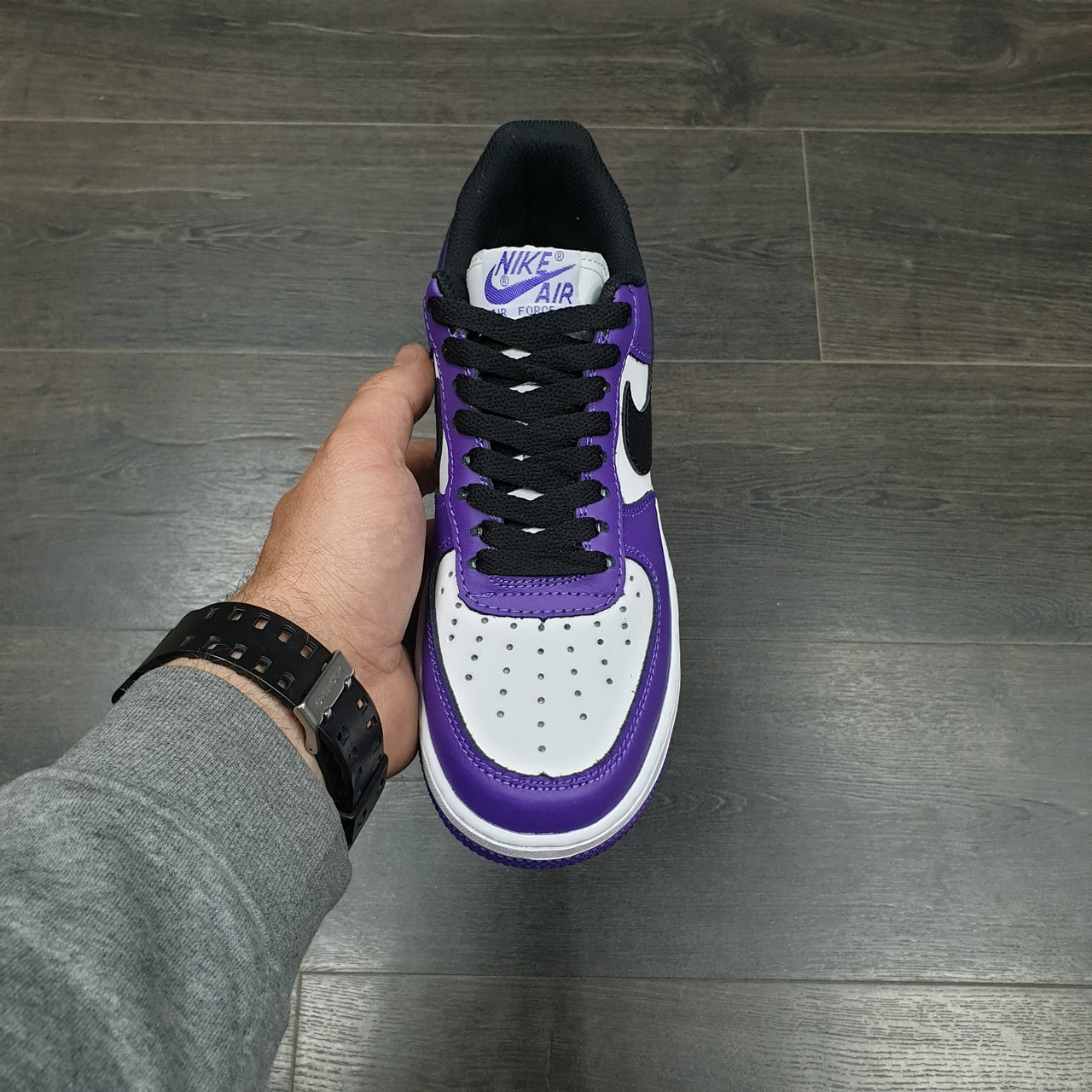 Кроссовки Nike Air Force 1 '07 3 Purple White Black - фото 4 - id-p178614602