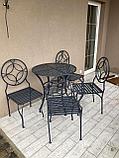 Круглый кованый стол для сада №3, фото 2