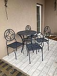 Круглый кованый стол для сада №3, фото 3