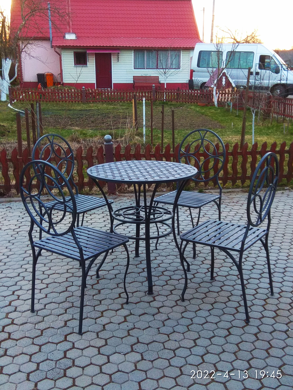 Круглый кованый стол для сада №3 - фото 5 - id-p178696952