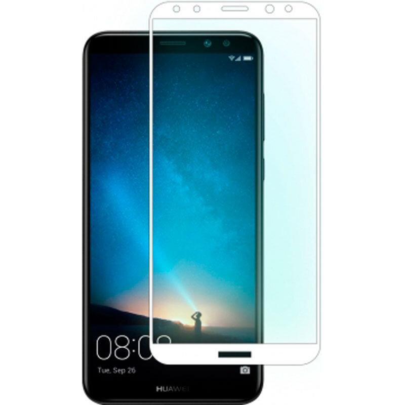 Защитное стекло "Полное покрытие" Huawei Mate 10 Lite/Nova 2i (RNE-L21) Белое - фото 1 - id-p178697620