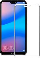 Защитное стекло "Полное покрытие" Huawei P20 Lite Белое