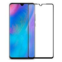 Защитное стекло "Полное покрытие" Huawei P30 Черное