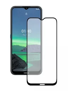 Защитное стекло "Полное покрытие" Nokia 1.4 Черное - фото 1 - id-p178697650