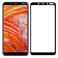 Защитное стекло "Полное покрытие" Nokia 3.1 (2018) Черное