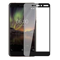 Защитное стекло "Полное покрытие" Nokia 6.1 (2018) Черное