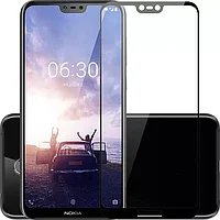 Защитное стекло "Полное покрытие" Nokia 7.1 (2018) Черное