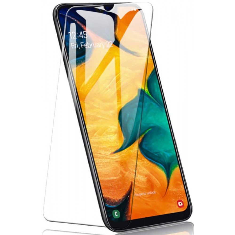 Защитное стекло "Полное покрытие" Samsung A30 Full Glue Original Glass 10D 0,3 мм (желтая подложка) - фото 1 - id-p178697712