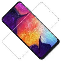 Защитное стекло "Полное покрытие" Samsung A50 Full Glue Original Glass 10D 0,3 мм (желтая подложка)