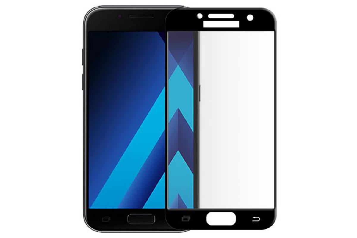 Защитное стекло "Полное покрытие" Samsung A520F (A5 2017) Черное - фото 1 - id-p178697724