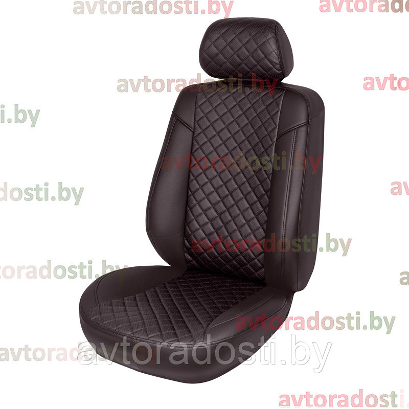 Чехлы на сиденья для Audi A4 B6 (2000-2007) / Ауди А4 (цветная вставка РОМБ) - фото 5 - id-p178701255