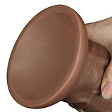 Большой вибратор-мулат на присоске Lovetoy Realistic Chubby Vibrating Dildo 26,6 см, фото 10
