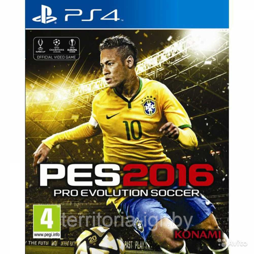 SONY PS4 PES 2016 | pro evolution soccer UEFA EURO FRANCE 2016 - фото 1 - id-p178709069
