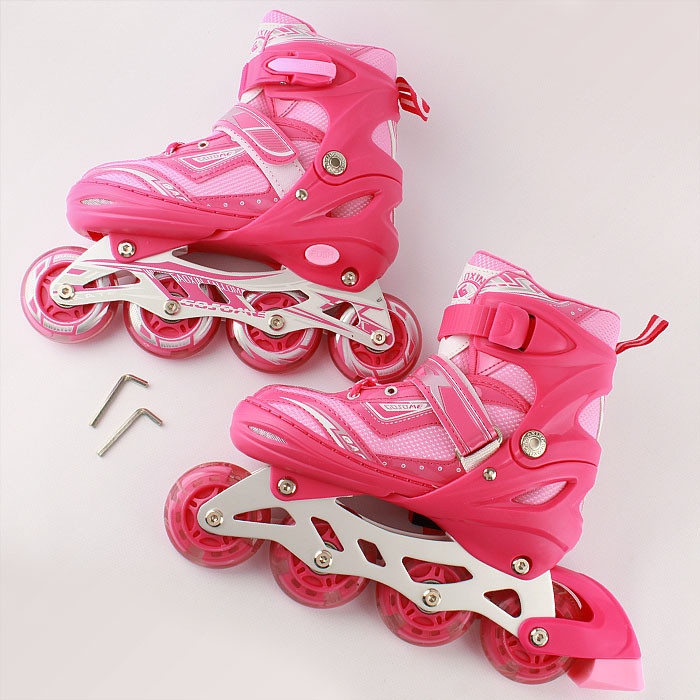Роликовые коньки для девочек размер (35-38) раздвижные - фото 4 - id-p178711070