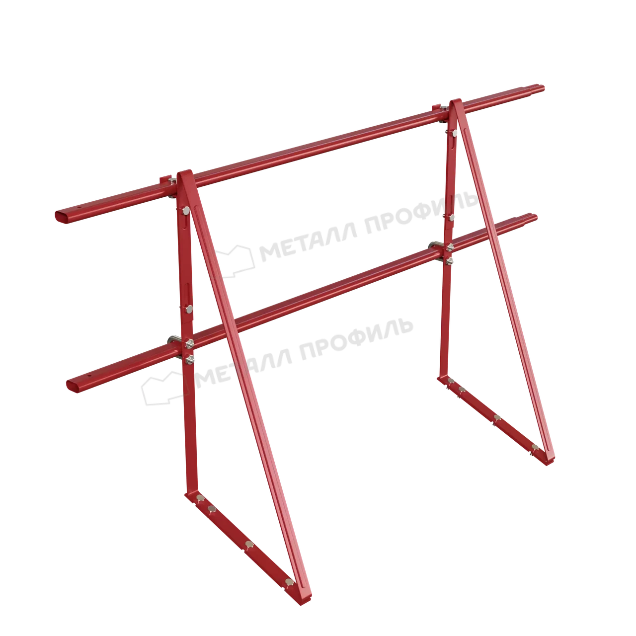 Металл Профиль Ограждение кровельное дл. 1860 мм (красный)