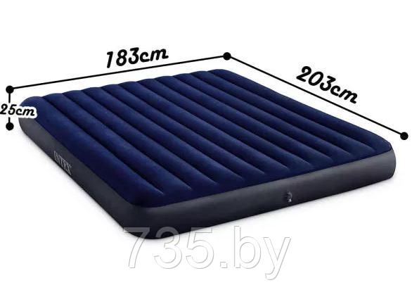 Надувной матрас кровать Intex 64755 (усиленный), 183х203х25см - фото 1 - id-p178713646