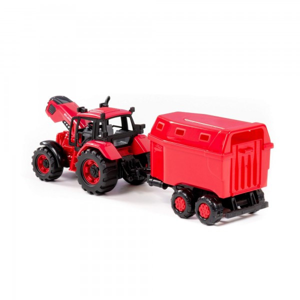 Детская игрушка трактор BELARUS (БЕЛАРУС) для перевозки животных арт. 91499 - фото 4 - id-p178714974