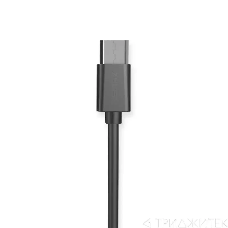USB кабель Remax Rayen Series Cable RC-075m MicroUSB круглый пластиковые разъемы, черный