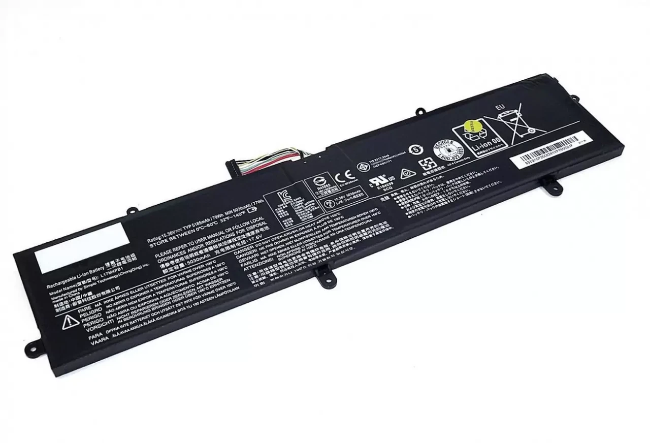 Аккумулятор (батарея) для ноутбука Lenovo Ideapad 720s (L17M4PB1) 15.3В, 5185мАч
