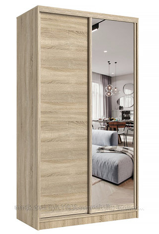 "Сенатор АЭП ШК.2.03 — стильный шкаф-купе из дуба сонома, размеры 1200x2200x600 мм", фото 2