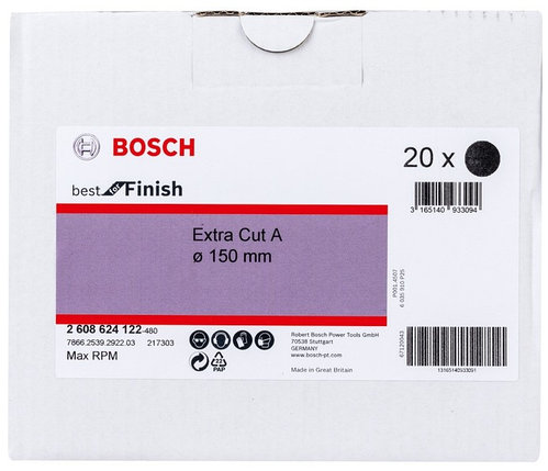Шлифкруг 150 мм BOSCH Best for Finish Extra Cut A мм, фото 2