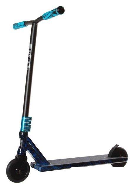 Трюковый самокат Novatrack Pixel Pro 105 Graffiti 120A.PIXEL.BL21 (черный/синий)