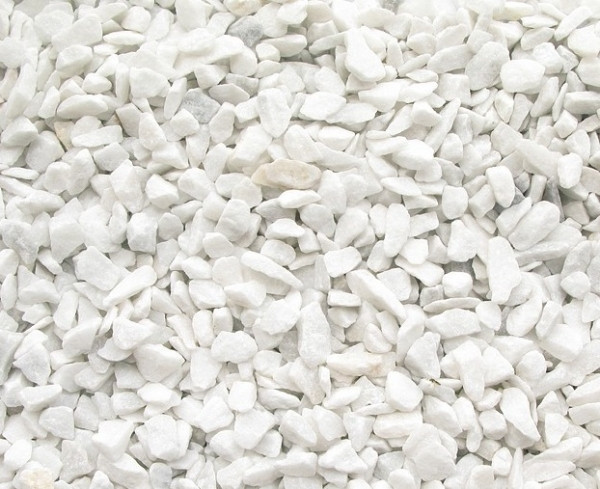 Мраморная крошка белая, фракция-размер 10-20 мм, мешок 30 кг