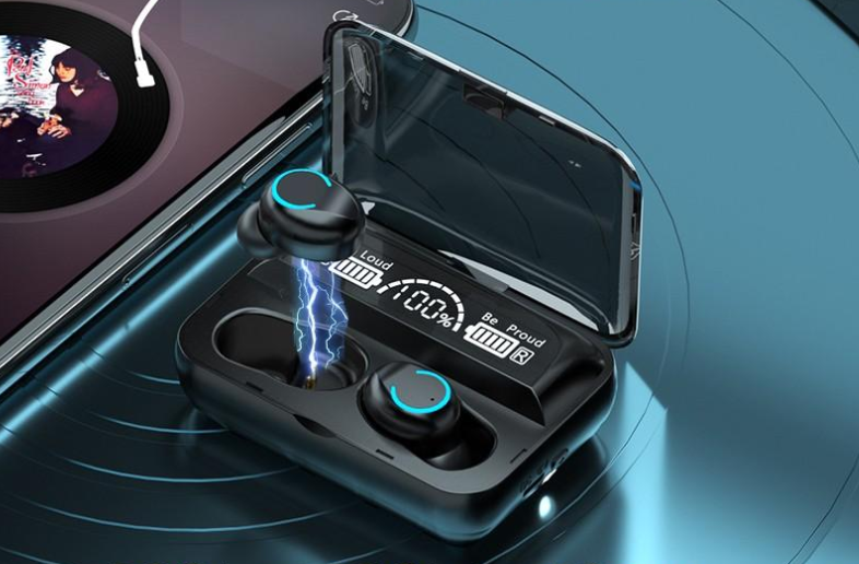 Беспроводные Bluetooth наушники с микрофоном и внешним аккумулятором TWS V 5.1 F9 - фото 4 - id-p178734068