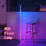 Напольный светильник RGB 140 см / торшер, управление с приложения, фото 9