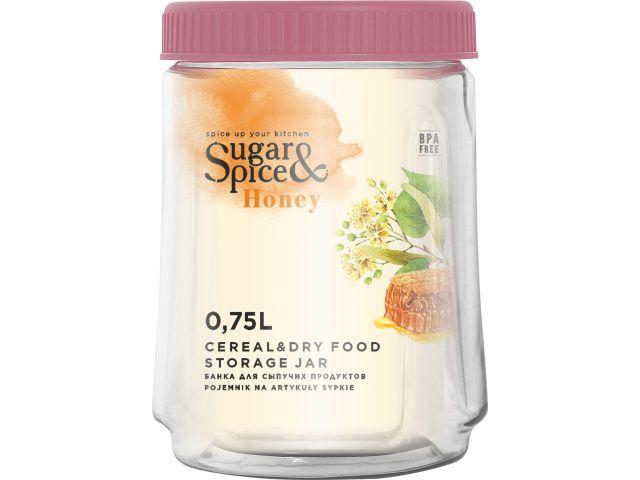 Банка для сыпучих продуктов Honey 0,75 л, брусника, SUGAR&SPICE