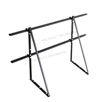 Металл Профиль Ограждение кровельное дл. 1860 мм (черный)