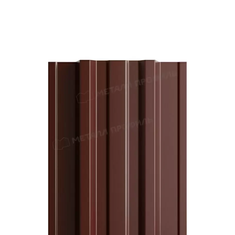 Металл Профиль Штакетник металлический МП TRAPEZE-T 16,5х118 (ПЭД-01-8017\8017-0.45)