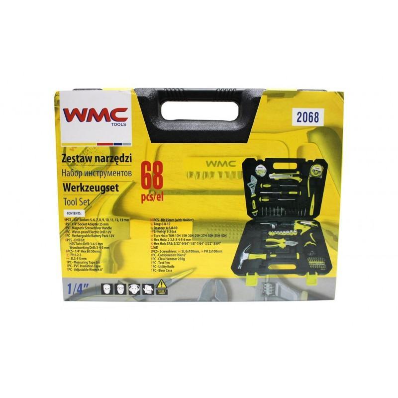 Набор инструментов WMC TOOLS WMC-2068 с шуруповертом 68пр. - фото 2 - id-p178741576