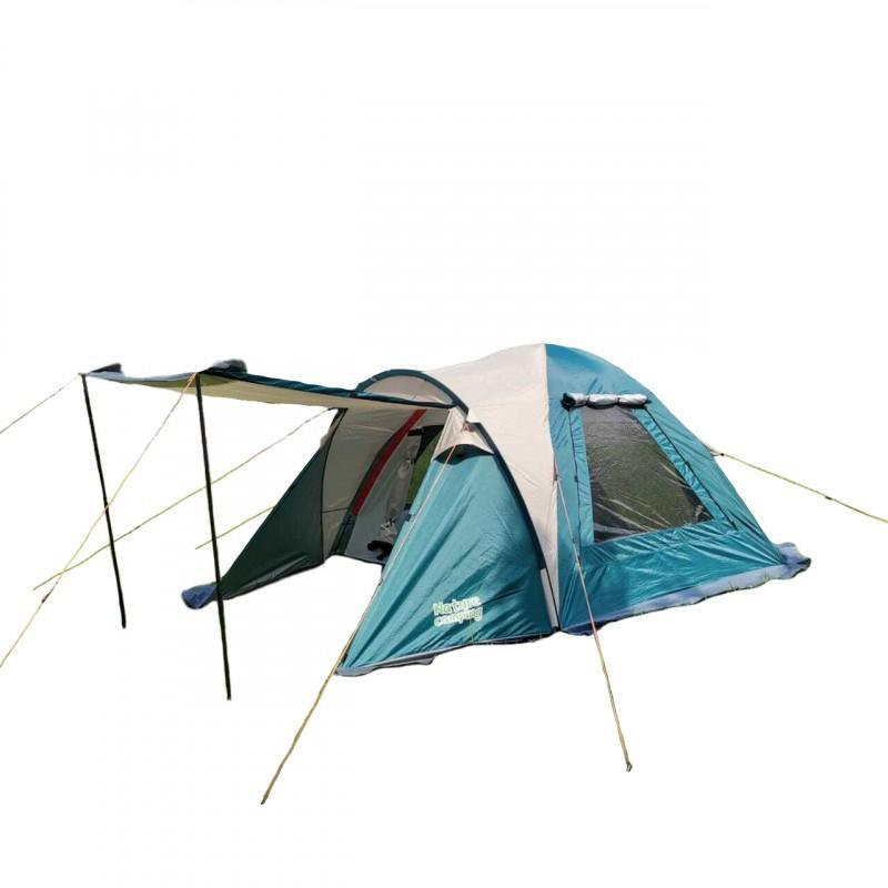 4-хместная туристическая палатка MirCamping JWS-013 с тамбуром, навесом, 410х220х165