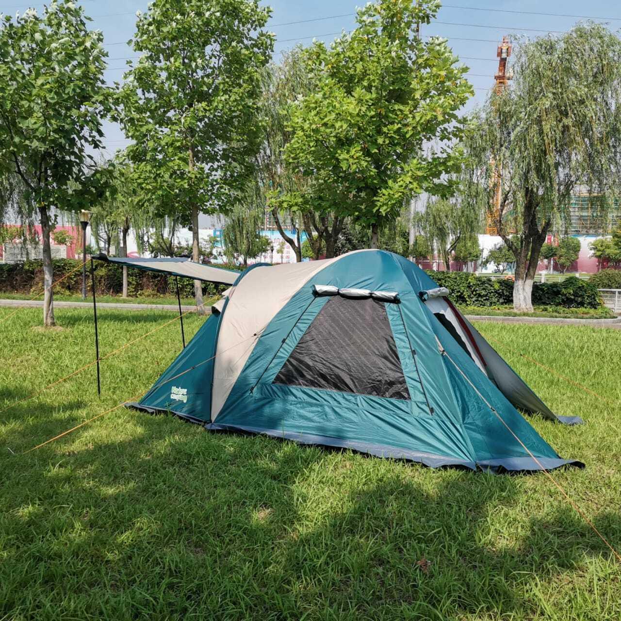 4-хместная туристическая палатка MirCamping JWS-013 с тамбуром, навесом, 410х220х165 - фото 3 - id-p178746916
