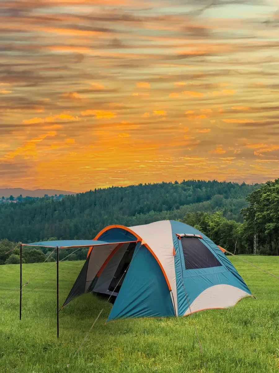 4-хместная туристическая палатка MirCamping JWS-017 с тамбуром-навесом, 300х220х150 - фото 3 - id-p178746918