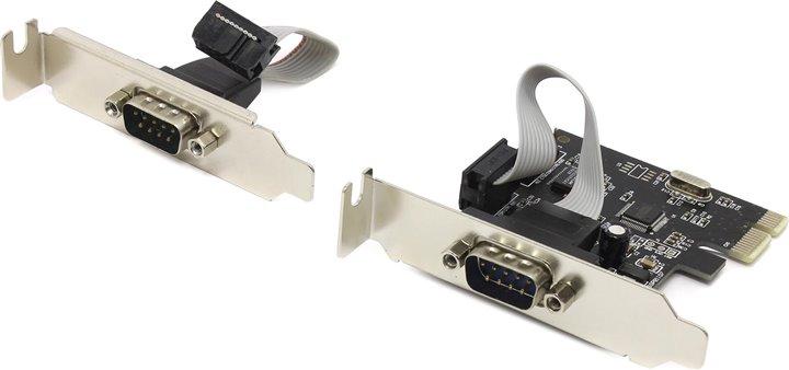 Espada PCIe2SLWCH (OEM) PCI-Ex1, 2xCOM9M, LowProfile