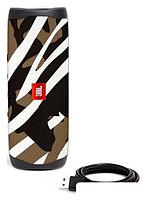 Беспроводная колонка JBL Flip 5 (черно-коричневый камуфляж), фото 3