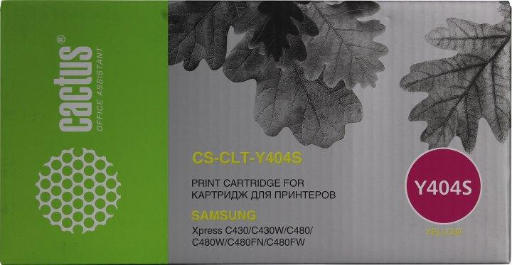 Картридж Cactus CS-CLT-Y404S Yellow для Samsung SL-C430/C430W/C480/C480W/C480FW