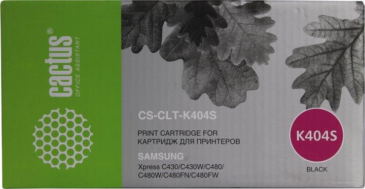 Картридж Cactus CS-CLT-K404S Black для Samsung SL-C430/C430W/C480/C480W/C480FW