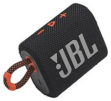 Беспроводная колонка JBL Go 3 (черный/оранжевый), фото 3