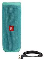 Беспроводная колонка JBL Flip 5 (бирюзовый), фото 3
