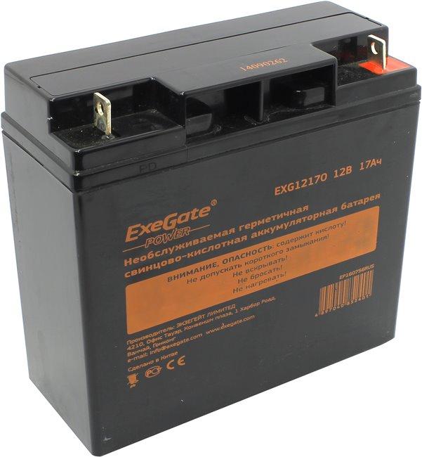Аккумулятор Exegate EG17-12/EXG12170/GP12170 (12V, 17Ah) EP160756RUS